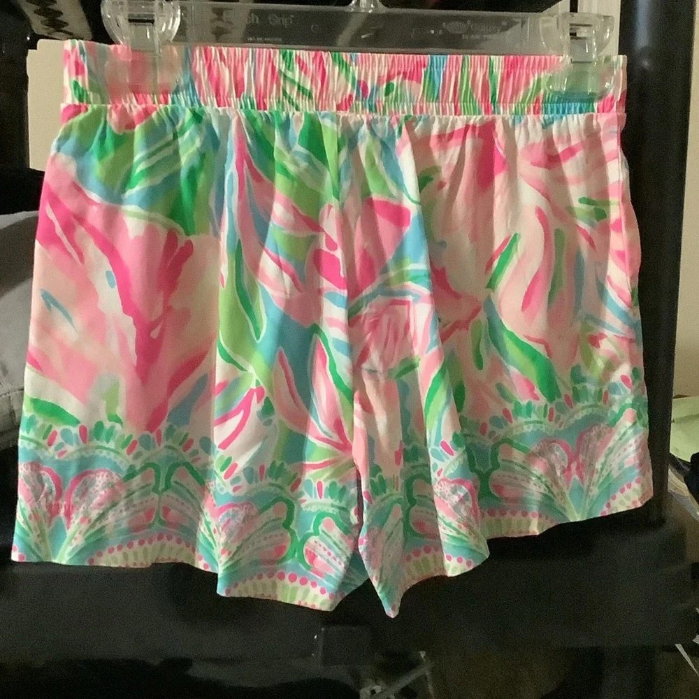 Lilly Pulitzer‎ Pink and Green High Waist Shorts